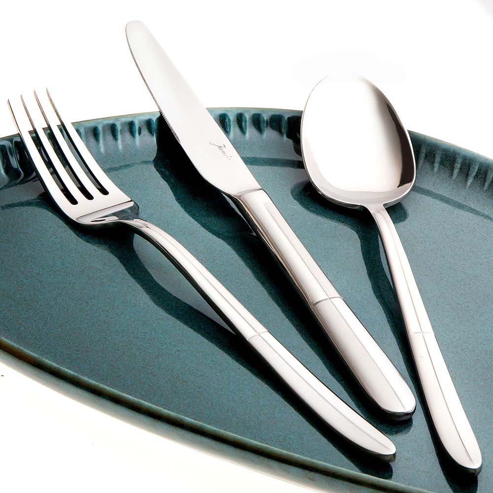 JUMBO FLATWARE SET - 9410 MODEL, STAINLESS STEEL 18/10, 84 PCS FOR 12 PERSON
