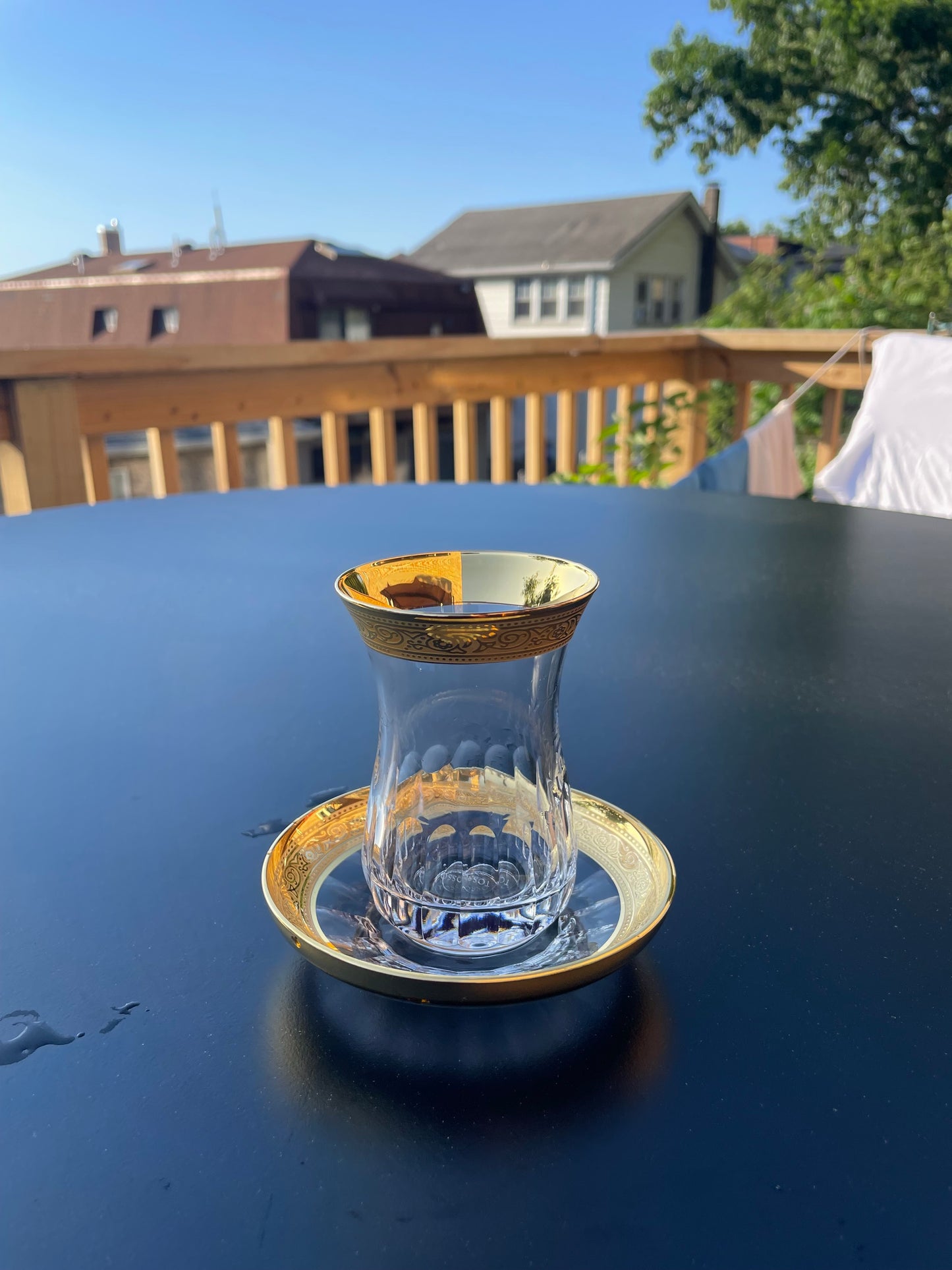 Borne Tea Glass Gold by Tosso