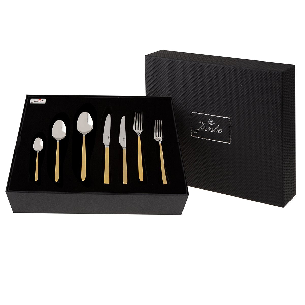 JUMBO 9400 GOLD PLATED FLATWARE SETS 84 PCS FOR 12 PERSON