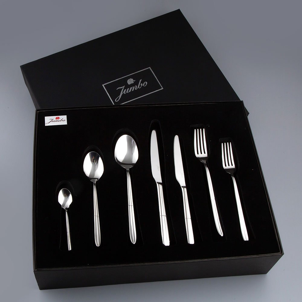 JUMBO FLATWARE SET - 9410 MODEL, STAINLESS STEEL 18/10, 84 PCS FOR 12 PERSON