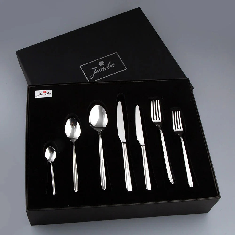 JUMBO 9400 STAINLESS STEEL FLATWARE SETS 84 PCS FOR 12 PERSON