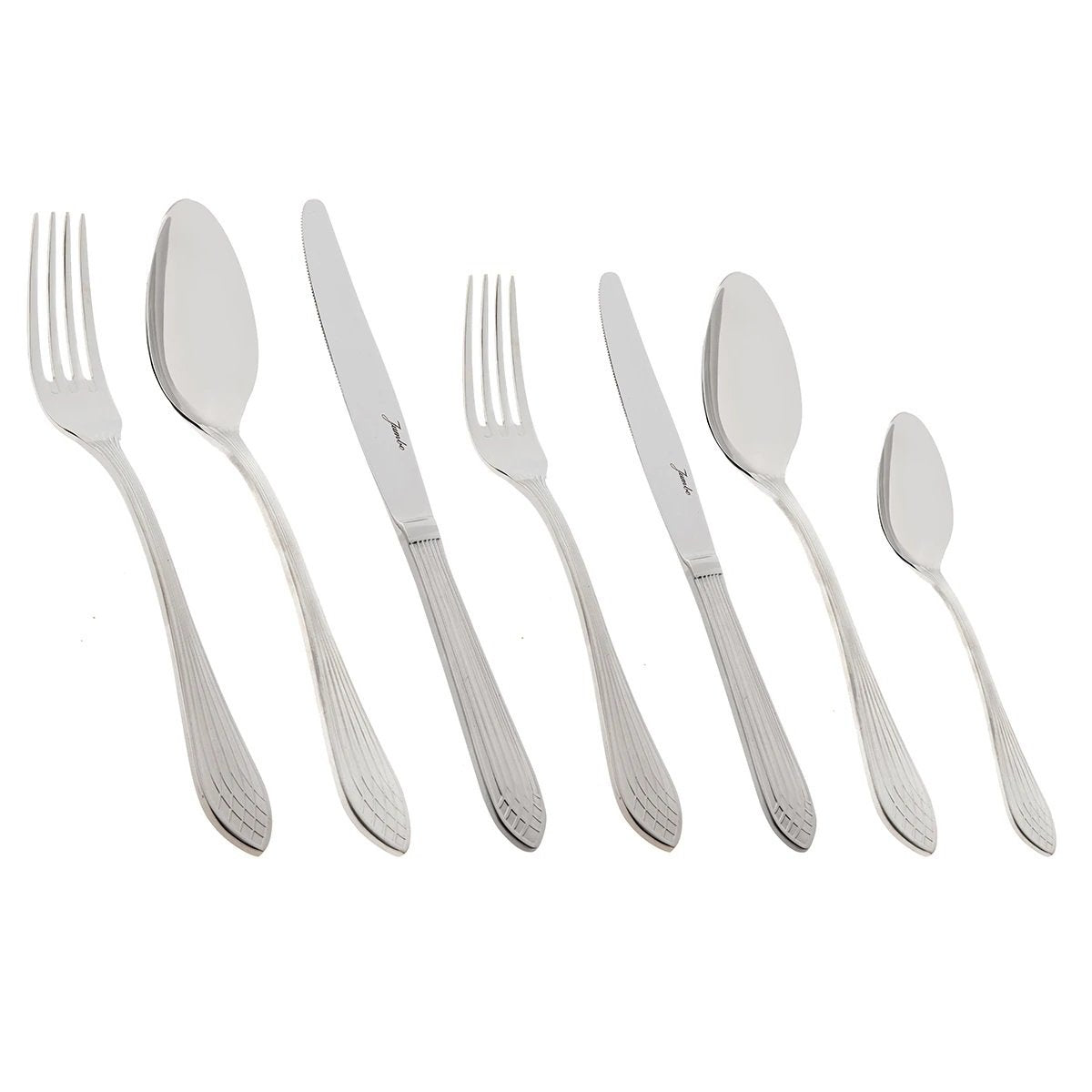 JUMBO 4100 STAINLESS STEEL FLATWARE SETS 84 PCS FOR 12 PERSON